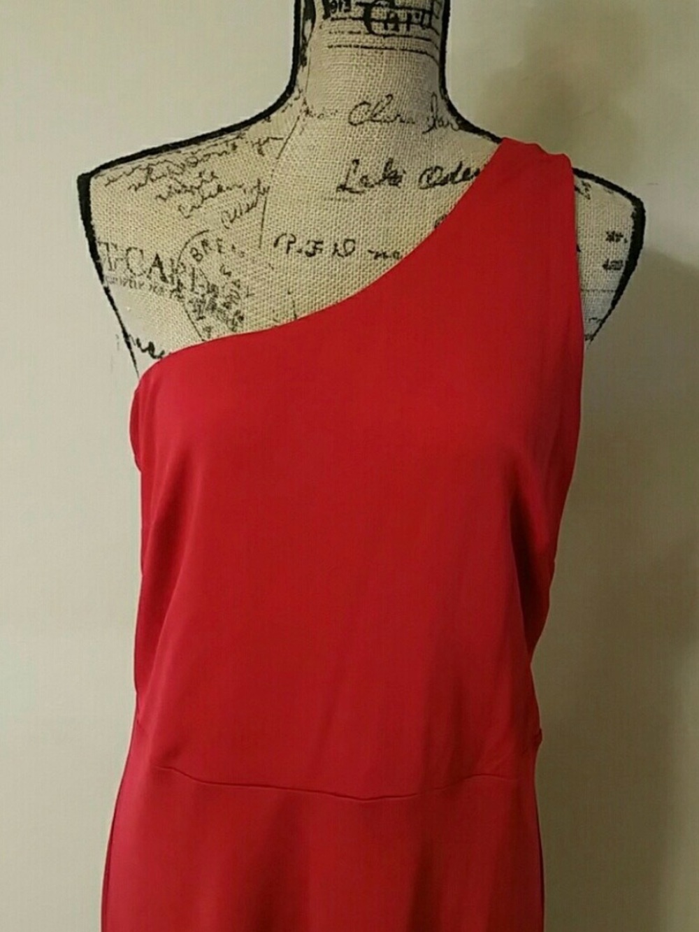 Patricia Field One Shoulder Red Dress Size 14